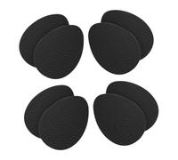 FOMIYES 4 Protections Semelles Antidérapantes Silicone Autocollantes pour Talons Hauts Semelles Antidérapantes avec Motif Ondulé pour Meilleure Adhérence et Du Bruit Noir