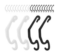 FOMIYES 40 Clips de Fixation pour Cage à Lapin et Petits Animaux, Connecteurs Latéraux en Plastique Robuste, Lot Mixte Blanc et Noir 40 Pièces, Accessoires Polyvalents pour Montage