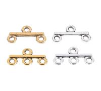 FOMIYES 40 Fermoirs pour Colliers et Bracelets DIY 40 Pièces en Métal Solide Couleur Argenté Antique et Or Antique Accessoires de Bijoux pour Création Manuelle et Réparation