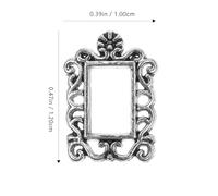 FOMIYES 40pièces Cadre Photo Mini Métal Pour Nail Art Décor Cadre Paysage Baroque Facile Utilisation