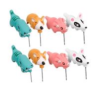 FOMIYES 4Paires Boucles Oreilles Animaux pour Oreilles Kawaii Polymère Hypoallergéniques et Colorées Parfaites pour Adorable