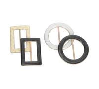 FOMIYES 4pièces Boucle Écharpe Alliage De Zinc Pinces Pour Foulards Et Vêtements Accessoires De Mode Pour Femmes