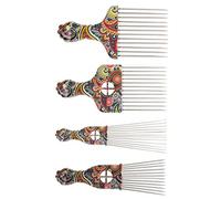 FOMIYES 4Pièces Démêlant pour Perruque Inoxydable de Levage pour Bouclés et Raides pour DIY