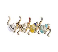 FOMIYES 4pièces Épingles à Café Métal Broches Cafetière pour Robes Sacs et Vêtements pour Amateurs de Café Cadeaux Créatifs et Accessoires de Mode