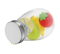 FOMIYES 4pièces Éponge Maquillage Forme Fruit Ensemble Mélange Fond Teint Cerné Poudre Visage Douce Utilisation Humide Sec