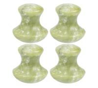 FOMIYES 4pièces Kit de Outils Guasha Forme Champignon pour Massage Facial et Corps Soins Visage et Yoga