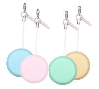 FOMIYES 4pièces Lingettes Suspendues Pour Écran Téléphone Portable De Macaron Lot De Multicolores Porte-clés Nettoyant Écran Pour Usage Personnel Ou Présent