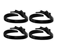 FOMIYES 4pièces Lot De Bagues De Diable Assorties Pour Couple Ouvertes Et Réglables Pour Amoureux