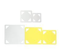 FOMIYES 5 Gabarits de Quilting en Acrylique, Cadre de Couture Patchwork 15 X 15 Cm, Modèle de Broderie pour Courtepointe Diy, Pochoir Polyvalent pour Loisirs Créatifs et Couture Précise