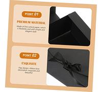 FOMIYES 5 Pièces Boîte Cadeau Kraft avec Ruban Boîte à pour Mariage Coffret pour Petits et Confiseries