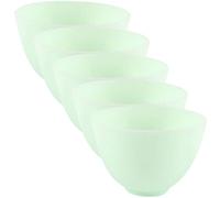 FOMIYES 5 Pièces Bol De Masque En Silicone Soin Du Visage Quotidien Chauffe-masque Cutané Spatule à Maquillage Des Produits Masque De Gelée Masque De Modelage Trousse Green Gel De Silice