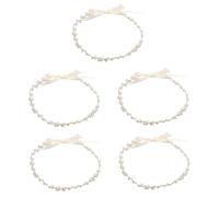 FOMIYES 5 Pièces couvre-chef en pour cheveux hair charms hair toppers attache-cheveux casque de fille de fleur accessoires de cheveux de mariage pour les mariées vigne de cheveux