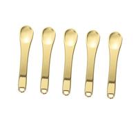 FOMIYES 5 Pièces Cuillère à Crème Pour Le Visage Lèvre Trousse Eye-liner Liquide Couvercle Bouffi Masque Cuillères De Golden Alliage De Zinc De De L'environnement