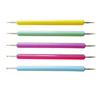 FOMIYES 5 pièces Manicure Tools Nail Dotting Tool Set For DIY Nail Art Painting And Practical Accessories For Home And Salon Use