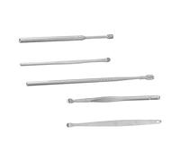 FOMIYES 5 pièces Outils de Nettoyage de Cire Oreilles Acier Inoxydable Curette Pratique pour Élimination de Cire Accessoires
