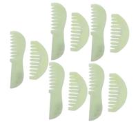 FOMIYES 5 pièces Peigne Jade de Massage Portable pour Peigne Gua Sha Scraping pour Soulagement des Maux de Tête et Stimulation Capillaire pour Cheveux Épais et Longs Outil de Soin pour
