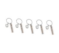 FOMIYES 5 Pièces Porte Clés Dent Vampire Acier Inoxydable Pendentif Halloween Original Breloque Durable pour Clés et Sacs Unique Fête Halloween
