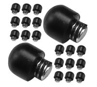 FOMIYES 50 Pièces Caoutchouc pour Ciseaux de Coiffure Réducteur de Bruit Transparent Durable Accessoires Universels pour Salon de Coiffure et Barbiers
