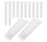 FOMIYES 50 Pièces Tubes Rechargeables pour Crème Flacons Transparents Portables pour Lotion Shampoing et Hydratant Petits Contenants de Voyage Souples