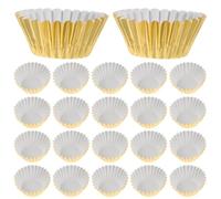 FOMIYES 500 Caissettes à Cupcakes Mini en Aluminium Épais, Anti-huile, Doré, Petites Tailles pour Pâtisserie Maison, Moules à Muffins en Papier Sulfurisé, Ustensiles Cuisson Raffinés