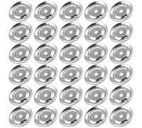 FOMIYES 50pcs Anneaux Cloche pour Cymbales de Batterie en Acier Inoxydable Argenté, Accessoires Essentiels pour Tambourin, Usage Polyvalent en Performances Musicales