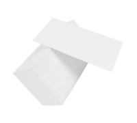 FOMIYES 50pièces Serviettes De Table Papier Blanches Jetables Avec Poche à Couverts Pour Invités Dîner Mariage Et Événements