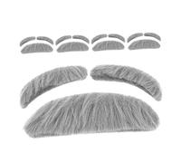 FOMIYES 5ensembles Moustaches Autocollantes Fausses pour Cosplay Barbe Artificielle Moustaches de Rechange pour Costumes Halloween Set pour Adultes et Garçon Fille