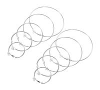 FOMIYES 5paires Boucles Oreilles Rondes Épaisses Pour Femmes Pendantes Créoles Bijoux Circulaires Larges Modernes