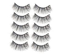 FOMIYES 5paires Faux Cils Naturels Extensions de Cils pour Femmes Kit de Individuelles Accessoires de Maquillage Fins