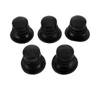 FOMIYES 5pcs Noyau de Vanne en Caoutchouc pour Machine à Laver, Produit D'étanchéité pour Tuyau D'évacuation, Compatible Plusieurs Modèles, Bouchon de Vidange Noir