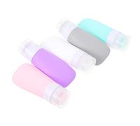 FOMIYES 5pièces Flacon de Voyage Silicone Flacon Vide de Cosmétique Rechargeable Réutilisable pour Lotion et Déodorant