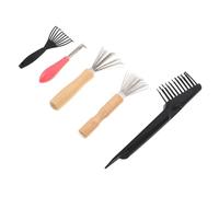 FOMIYES 5pièces Lot de Nettoyeurs de Brosses pour Peigne et Brosse à Cheveux Outil de Nettoyage avec Poignée Ergonomique et Retrait Facile