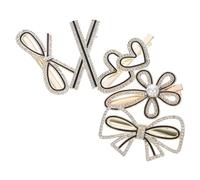 FOMIYES 5pièces Lot de Petites Pinces à Cheveux Décoratives avec Perles Épingles à Cheveux pour Fille