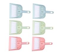 FOMIYES 6 ensembles Mini Balayette et Ramasse Poussière pour Bureau Nettoyage de Bureau et Maison Brosse de Table Compacte pour Poussière et Déchets Rangement Pratique