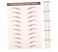 FOMIYES 6 Feuilles Autocollants Sourcils Temporaires Étanches Stickers Transfert Arcade Sourcils Autocollants Adhésifs Réalistes pour Femmes Application Facile sans Trace