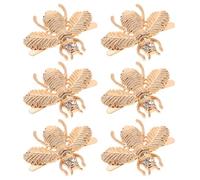 FOMIYES 6 Pcs Breloques Décoratives pour Chaussures à Motifs Abeilles en Alliage de Zinc Amovibles et Résistantes la Décoloration pour Bijoux de Voyage Création Féminine
