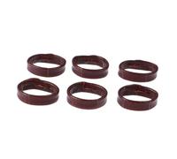 FOMIYES 6 Pièces Accessoires De Sangle Bracelet De Montre Bracelets De Montre Marron Anneau De Bande De Boucle De Bande De Bague En Cuir Pour Brun