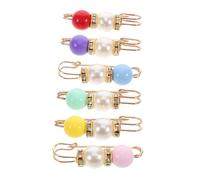 FOMIYES 6 Pièces Bouton De Taille En Perles Restuer En Jeans Tendeur De Bouton De Pantalon Bijoux Épingle à Nourrice Décoration De Vêtements Pour Femmes -boutons Jeans Alliage De Zinc
