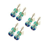 FOMIYES 6 Pièces Broches Vintage Violon Bleu Émail Bijoux Musicales pour Femmes Épingles de Décoratives pour Vêtements Foulards et Robes