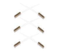 FOMIYES 6 Pièces Brosse de Nettoyage Ergonomique pour Rouille et Graisse Conception Précise à Trois Rangées pour Nettoyage des Surfaces Métalliques Débris de Soudure