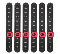 FOMIYES 6 Pièces Compteur de Score pour Foot en Plastique Noir, Suivi Précis des Points et Fonctionnement Fluide, Accessoire Essentiel pour Tables de Football Lors de Réunions Familiales