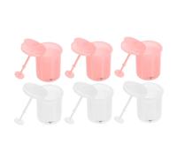 FOMIYES 6 pièces Kit de Mousseur Manuel pour Nettoyage Facial Créateur de Mousse et Pratique Blancs et Roses Accessoire de Soin Visage pour Usage Quotidien et Voyage
