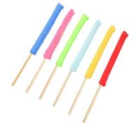 FOMIYES 6 pièces Lot de Bâtons Nettoyants Fibre Microfibre Brosse de Cuisine Multifonction pour Nettoyage Facile de Bouteilles Verres et Recoins Difficiles Poignée Baguette Ergonomique