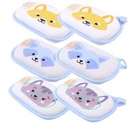 FOMIYES 6 Pièces Moufles De Bain Pour Garçon Fille Avec Motif Dessin Animé Moufles De Toilette Animaux De Douche Adaptée Aux Adultes