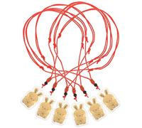 FOMIYES 6 Pièces Pendentifs de Clé Lapin Décorations de Sac à Accessoires de Clé Adorables et Distinctifs pour Spéciaux et Décorations