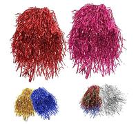 FOMIYES 6 pièces Perruques Foil Tinsel Colorées Réglables pour Fête Cosplay Carnaval Halloween