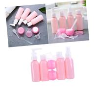 FOMIYES 6 pièces Set de Flacons Voyage Vides Rechargeables PE et PP pour Crème Lotion Shampooing Spray Portable Antifuile pour Cosmétiques et Parfum Recharge Facile Format Compact Rose