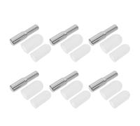FOMIYES 6 Pièces Support D'étagère Réglable en Acier Inoxydable | Chevilles Discrètes Argentées, pour Verre ou Bois, Usage DIY, Placards et Garde-manger