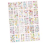 FOMIYES 60 feuilles Tatouages Temporaires Corps Imperméables Motifs Kawaii Cartoon DIY Stickers Amusants pour Bras et Peau Décoration Facile pour Fêtes et Usage Quotidien