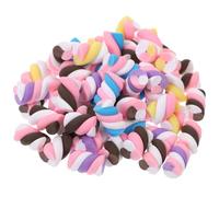 FOMIYES 60 Pièces D'accessoires en Céramique Barbe à Papa pour Trousse à Crayons, Matériel de Bricolage Créatif, Décorations Colorées pour Scrapbooking et Bijoux, Couleur